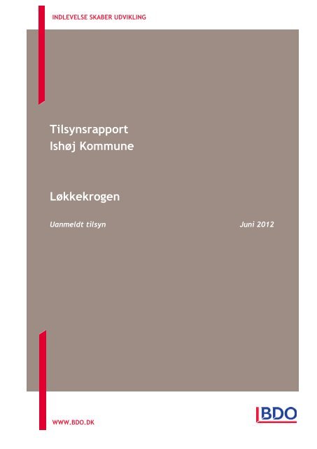 Uanmeldt tilsyn 2012 Løkkekrogen Ishøj ... - Ishøj Kommune