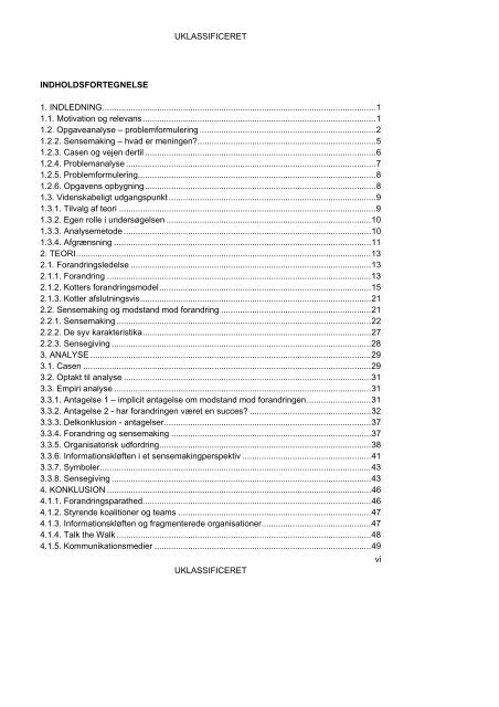 Sensemaking og forandring i forsvaret - Forsvarsakademiet