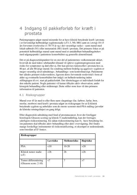 Kræft i prostata - Sundhedsstyrelsen