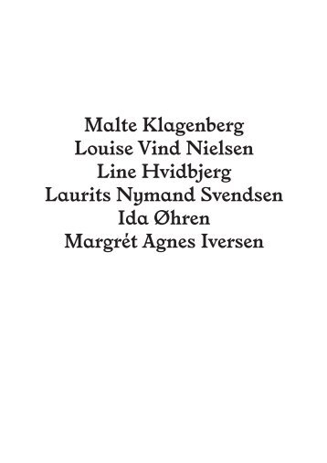 Mlte Klgenberg Louise Vind Nielsen Line Hvidbjerg Lurits Nmnd ...