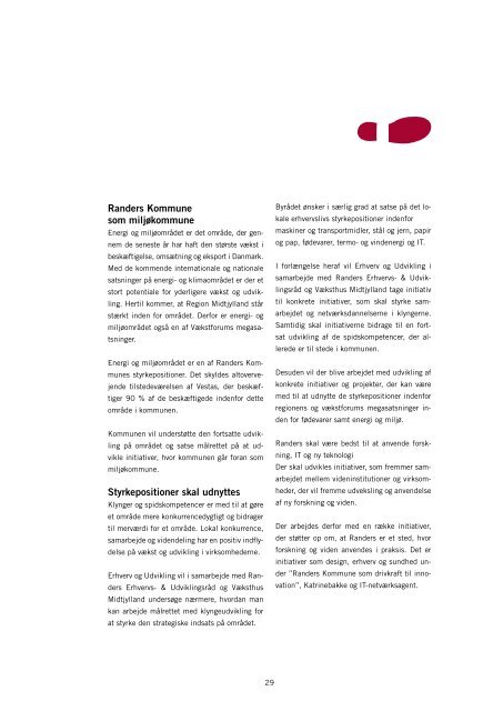 forslag til Erhvervspolitik som sendt i høring.pdf - Randers Kommune