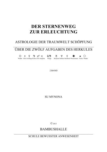 Spirituelle Astrologie Band 2.pdf - bei BAMBUSHALLE
