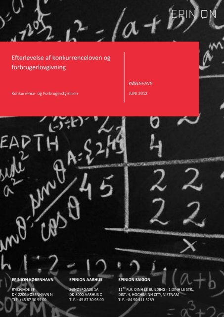 Bilag 4 Rapport om efterlevelse af konkurrenceloven og relevant ...
