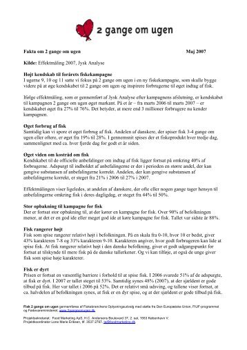 Fakta om 2 gange om ugen Maj 2007 Kilde ... - Altomkost.dk