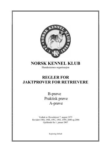 NORSK KENNEL KLUB - Norsk Retrieverklubb