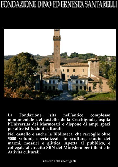 Scarica Brochure - Fondazione Dino ed Ernesta Santarelli