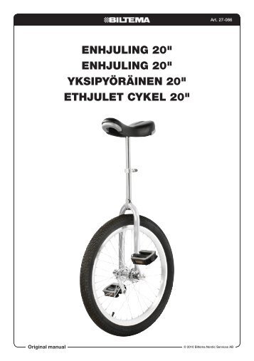 YksipYöräinEn 20" EthjulEt cYkEl 20" - Biltema