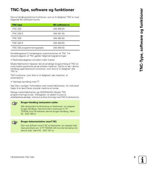 4.3 Arbejde med fil-styring - heidenhain