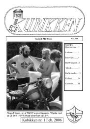 Kubikken nr. 1 Feb. 2006 - Sydjysk MotorCykel Club