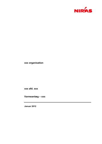 rapport for varmecentraler