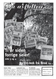 På asfalten 04-2004 - Nei til EU