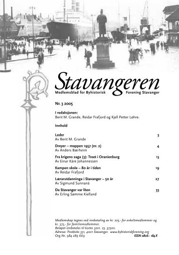 Stavangeren 3-2005.pdf - Byhistorisk forening