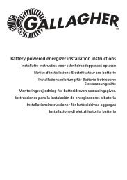 Battery powered energizer installation instructions - Gallagher Europe