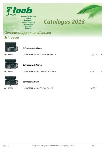 Catalogus 2013