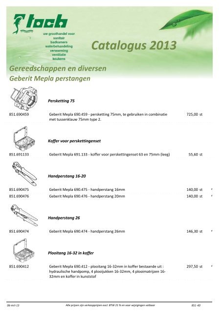 Catalogus 2013