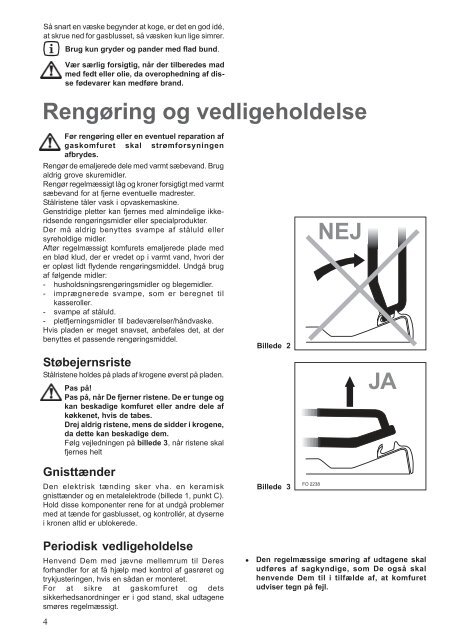 INDBYGNINGS- GASKOMFUR - Electrolux