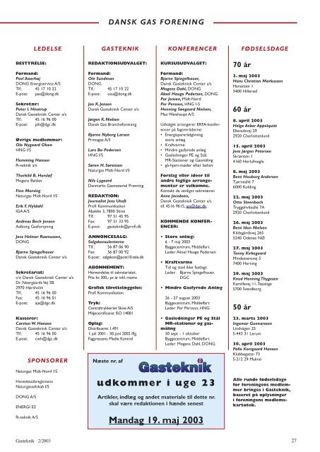 Gasteknik nr. 2, april 2003 [PDF] - Dansk Gas Forening