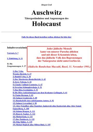 Taetergestaendnisse und Augenzeugen des Holocaust