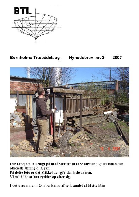Bornholms Træbådelaug Nyhedsbrev nr. 2 2007