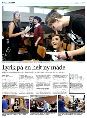 Lyrik på en helt ny måde - Høje Kolstrup Skole