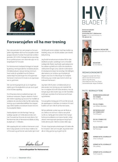 HV-bladet 0411 - Heimevernet - Forsvaret