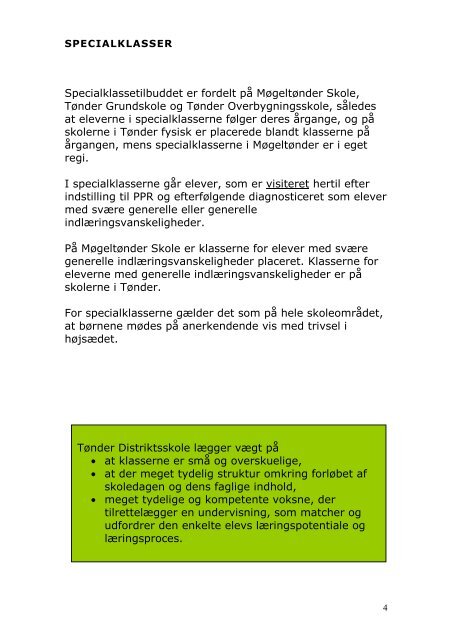 Resursecenter Slusen 2012-2013 - Tønder Distriktsskole