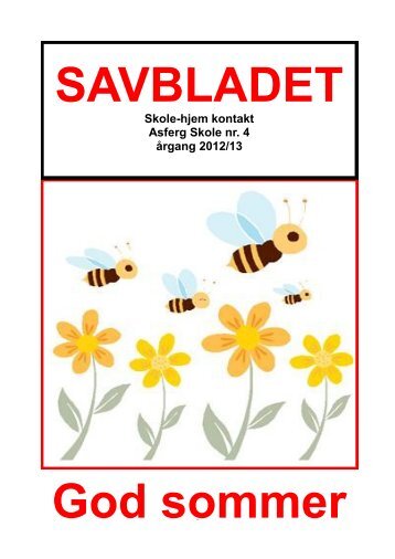 bladet sommer 2013.pdf - Skoleporten Asferg Skole