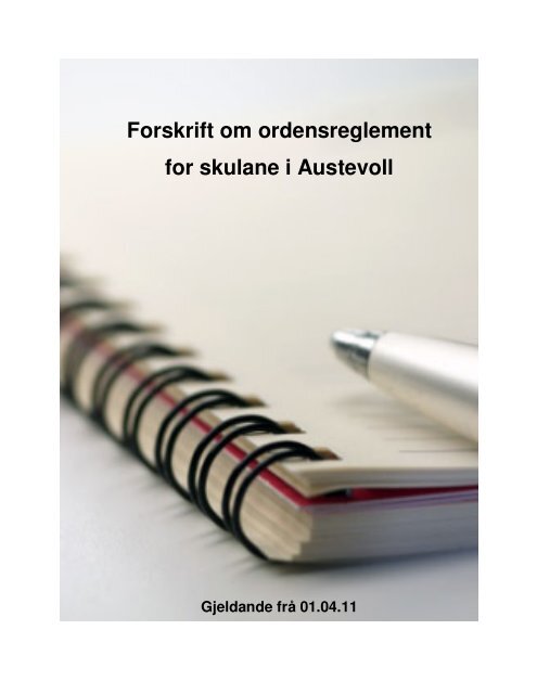 Forskrift ordensreglement for grunnskulen i Austevoll