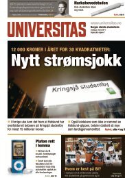 12 000 KroNer i året for 30 KvadratMeter: - Universitas