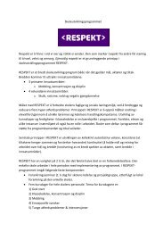 Les mer om Respekt-programmet (pdf) - Universitetet i Stavanger