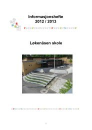 Løkenåsen skole Informasjonshefte 2012 / 2013