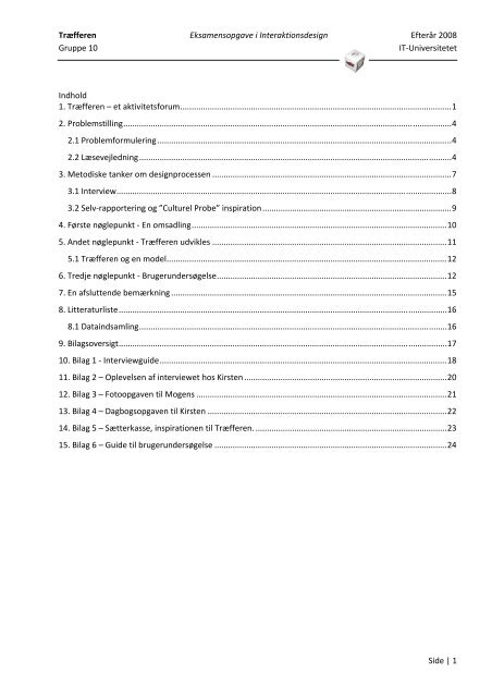 Hent opgaven “Interaktionsdesign” (PDF) - Lasse Højer-Pedersen