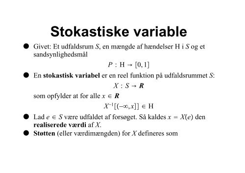 Stokastiske variable