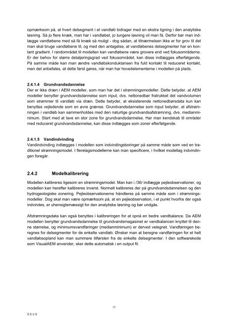 Test af Analytiske Element Modeller - Grundvandskortlægning