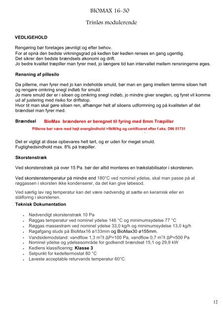 Manual BioMax 16-30 051211 ny - Andresens Bioenergi A/S