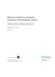 Medicineringsfejl og utilsigtede hændelser ved dosispakket medicin