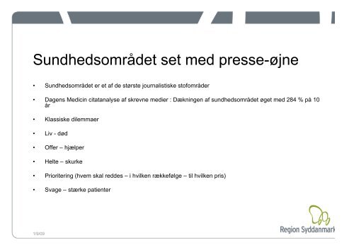 Workshopleder: Direktør Søren Braun, Region Syddanmark