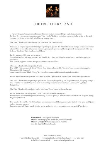 Fried Okra Band presse okt. 2012