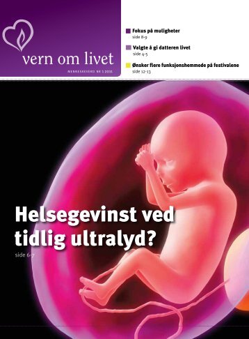 Helsegevinst ved tidlig ultralyd? - Menneskeverd