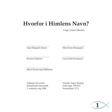 1 Hvorfor i Himlens Navn? - Aalborg IMU