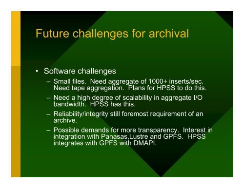 Archival Storage At LANL Past, Present and Future - Los Alamos ...