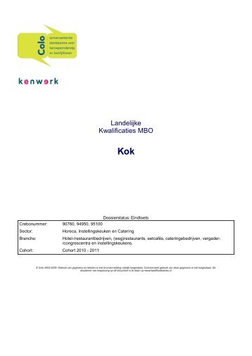 Kok - Kenwerk