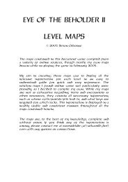 EYE OF THE BEHOLDER II LEVEL MAPS