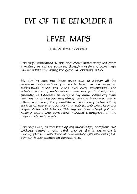 eye of the beholder maps level 4