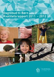 Dagtilbud til Børn Kvalitetsrapport 2011 - 2012