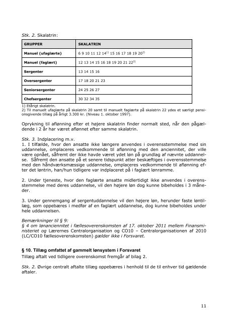 organisationsaftale - Centralforeningen for Stampersonel