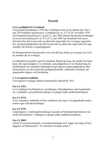 Forord - Statsministeriet