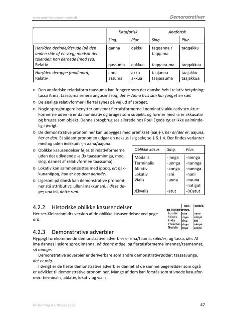 7. juni 2013, 233 sider, 5,7 mb - Grønlandsk grammatik