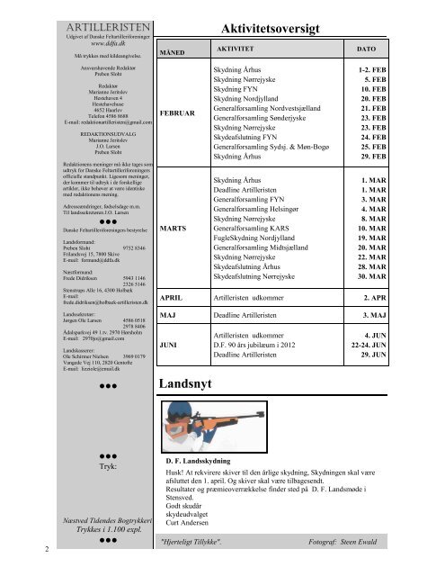 Januar 1 2012 - Danske Feltartilleriforeninger