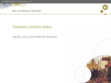 Fostrets juridiske status - DSOG